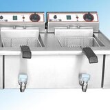 Friteuza electrica de banc - capacitate 2x8 L